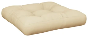 vidaXL Vloerpalletkussen 60x61x10 cm beige