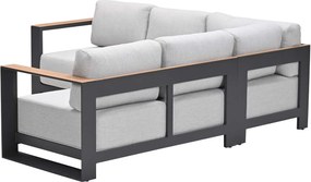 Garden Impressions Malakka loungebank 3-delig - light teak look