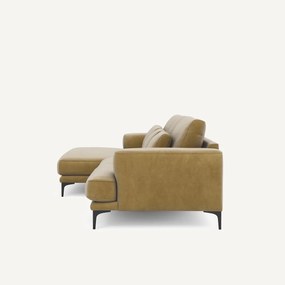 XL hoekbank links in fluweel, MARSILE