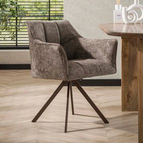 Draaibare Eetkamerstoel Taupe