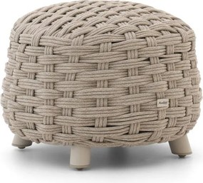 Voetenbank tuin | Manifesto Pergine | Rope (touw) | Taupe/Bruin | ø 50cm | Kees Smit Tuinmeubelen