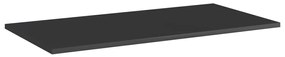 vidaXL Wandschappen 8 st 80x40x1,5 cm spaanplaat hoogglans zwart