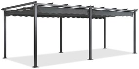 Vrijstaande terraspergola Tenerife 3 x 6 m grijs