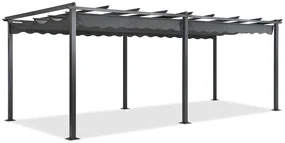 Vrijstaande terraspergola Tenerife 3 x 6 m grijs