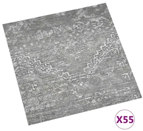 vidaXL Vloerplanken zelfklevend 55 st 5,11 m² PVC betongrijs