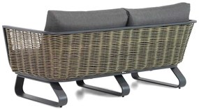 Stoel en Bank Loungeset Aluminium/wicker Grijs 4 personen Santika Furniture Santika Tika