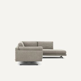 Chenille fluwelen hoekbank met longchair, César