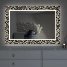 LED spiegel met decor D9