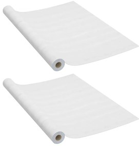 vidaXL Deurfolies zelfklevend 2 st 210x90 cm PVC withoutkleurig