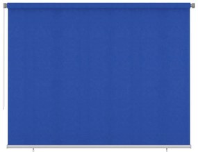 vidaXL Rolgordijn voor buiten 300x230 cm HDPE blauw