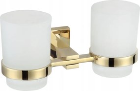 Mexen Vane dubbele tandenborstelbeker, goud - 7020952-50