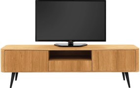 Goossens Tv Meubel Seppe, 2 deuren 1 lade 1 open vak 180 cm breed
