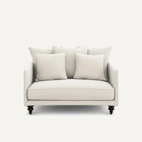 2-zits compacte bank in chenille fluweel, Lazare