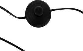 Booglamp staal stoffen kap wit 50 cm - XXL