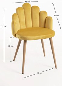 Hand Fluwelen Stoel