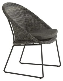 4 Seasons Outdoor Hampton Dining Chair Ecoloom Antraciet  Tuinstoel    antraciet weerbestendig