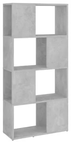 vidaXL Boekenkast/kamerscherm 60x24x124,5 cm betongrijs