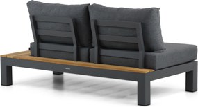 Loungeset 5 personen Aluminium/Teak Grijs Lifestyle Garden Furniture Vittoria