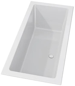 Riho Rethink Cubic inbouwbad - 180x80cm - acryl - mat wit B106001105