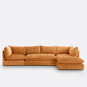 Malo modulaire 2-zits bank met textuurfluweel