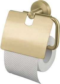 Haceka Kosmos toiletrolhouder met klep 14,3x5x12,9cm goud-look