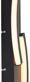 LED Design wandlamp zwart 3-staps dimbaar 2-lichts - Bummy Design Binnenverlichting Lamp