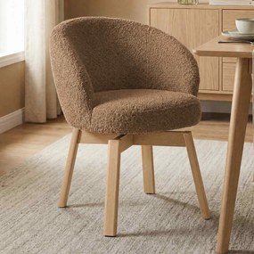 Eleonora Livia Eetstoel Hout Frame Bruin
