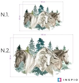 INSPIO Sticker voor jongens - paarden in de natuur