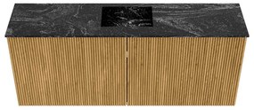 Mondiaz Joya DLux 100cm toiletmeubel oak met wastafel faye midden 1 kraangat lava