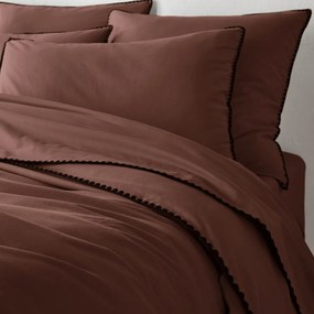 Dekbedovertrek in gewassen katoen, geborduurd, Merida