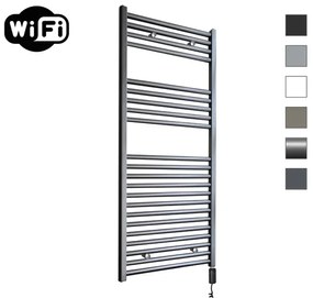 Sanicare HVW electrische WifiRadiator - 111.8x45cm - Gunmetal met thermostaat zwart - rechtsonder HRRWZ 451118/M