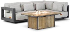 Hoek loungeset  Aluminium Grijs 4 personen 4 Seasons Outdoor Metropolitan/Lifestyle