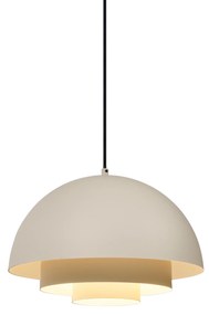 Scandinavische hanglamp creme met witte binnenkant - Loes
