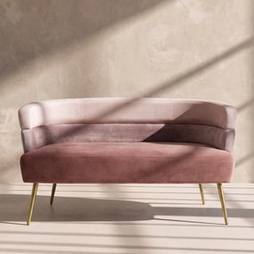 Kare Design Sandwich Roze Velvet Design Bankje