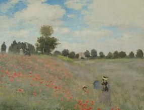 Claude Monet - Kunstdruk Wild Poppies, near Argenteuil , 1873, (40 x 30 cm)