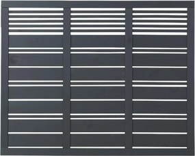 Schutting vuren - Silence louvre recht antraciet (176 x 140 cm)