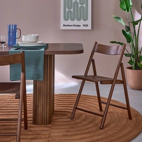 Set van 2 klapstoelen van beukenhout en gefineerd hout, Panni