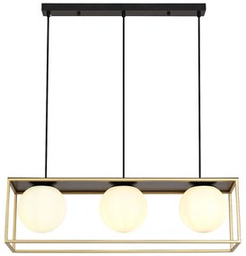 Plafondlamp Zwart Goud APP1164-3CP