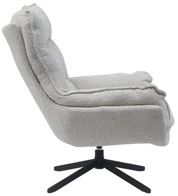 Starfurn Vera Fauteuil Creme Chenille Stof Draaibaar