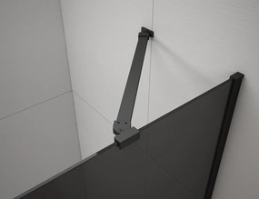 Polysan Esca hoeksteun voor douchecabine 90cm zwart mat