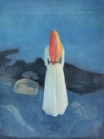 Munch, Edvard - Kunstreproductie Young Girl on a Jetty, (30 x 40 cm)