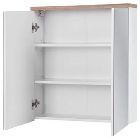 Comad Bali White 840 FSC spiegelkast 60cm eiken/wit