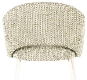 By-Boo Story Wit-frame Eetkamerstoel Groen