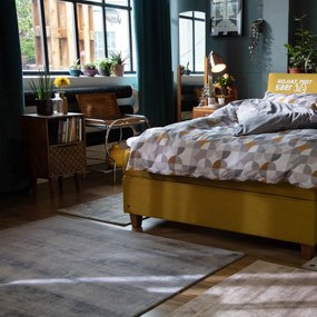 Retro Nachtkastje Mangohout - 40x29x67cm.