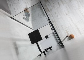 Polysan Altis douchecabine rechthoekig 130x90cm zwart mat