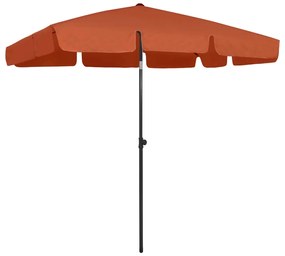 vidaXL Strandparasol 200x125 cm terracotta