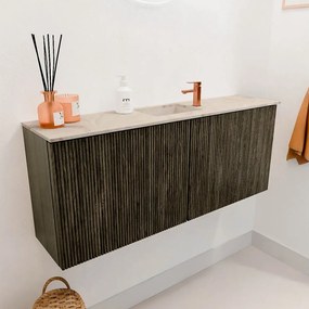 Mondiaz Joya DLux 100cm toiletmeubel shadow met wastafel faye midden 1 kraangat frappe