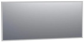 BRAUER Onyx spiegel - 160x70cm - rechthoekig - aluminium-kleurig geborsteld frame SP-ON160RHA