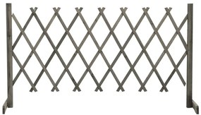 vidaXL Tuinlatwerk 150x80 cm massief vurenhout grijs