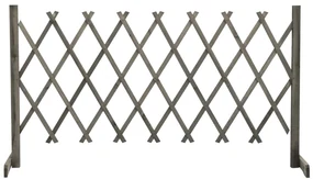vidaXL Tuinlatwerk 150x80 cm massief vurenhout grijs
